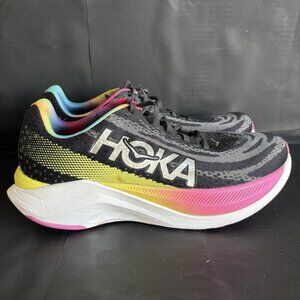 Hoka One One Mach X Black Rainbow Shoes - Size 9.5 D